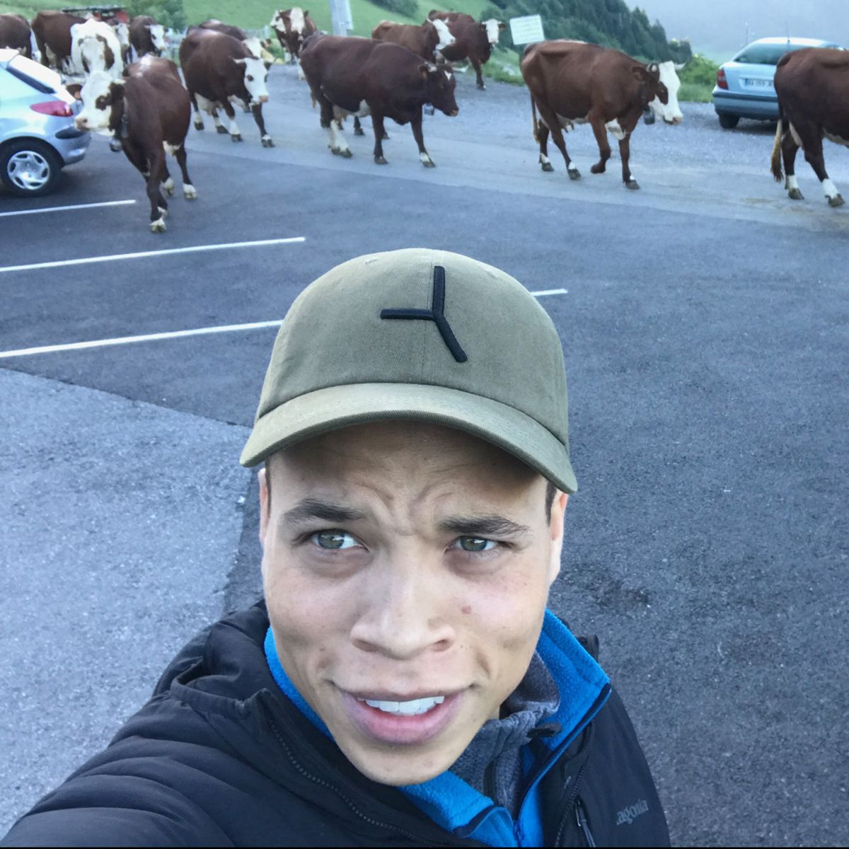 A friend of The Five Nine wearing the cap